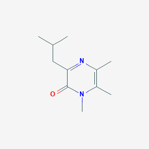 molecular formula C11H18N2O B14287908 1,5,6-trimethyl-3-isobutyl-2(1H)-pyrazinone CAS No. 137232-67-8