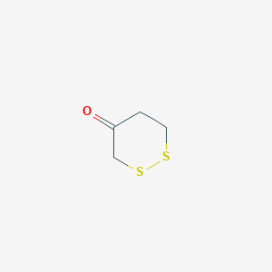 molecular formula C4H6OS2 B14287959 1,2-Dithian-4-one CAS No. 123728-62-1