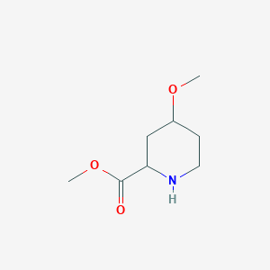 molecular formula C8H15NO3 B1428796 Methyl 4-methoxypiperidine-2-carboxylate CAS No. 1432677-64-9