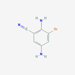 molecular formula C7H6BrN3 B1428803 2,5-Diamino-3-bromobenzonitrile CAS No. 82997-65-7