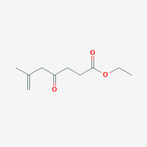 molecular formula C10H16O3 B14288034 Ethyl 6-methyl-4-oxohept-6-enoate CAS No. 137123-79-6