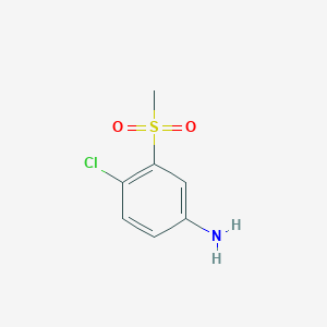 molecular formula C7H8ClNO2S B1428804 4-Chloro-3-methanesulfonylaniline CAS No. 73492-26-9