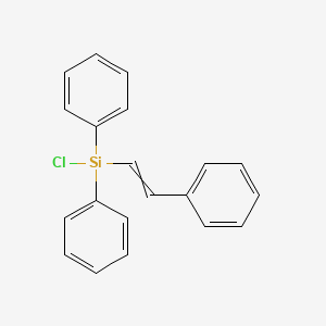 molecular formula C20H17ClSi B14288048 Chloro(diphenyl)(2-phenylethenyl)silane CAS No. 117229-43-3