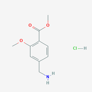 molecular formula C10H14ClNO3 B1428805 Methyl 4-(aminomethyl)-2-methoxybenzoate hydrochloride CAS No. 1391358-23-8