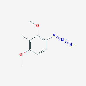 molecular formula C9H11N3O2 B14288072 1-Azido-2,4-dimethoxy-3-methylbenzene CAS No. 116138-00-2