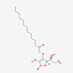 molecular formula C20H34O7 B142881 3-O-Dodecylcarbomethylascorbic acid CAS No. 133794-57-7