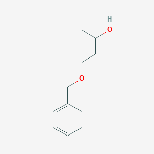 molecular formula C12H16O2 B14288132 5-(Benzyloxy)pent-1-EN-3-OL CAS No. 117661-29-7