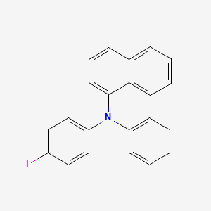 molecular formula C22H16IN B14288138 N-(4-Iodophenyl)-N-phenylnaphthalen-1-amine CAS No. 138310-85-7
