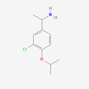 B1428814 1-(3-Chloro-4-isopropoxyphenyl)-ethylamine CAS No. 790599-41-6