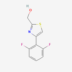 molecular formula C10H7F2NOS B1428815 [4-(2,6-Difluorophenyl)-1,3-thiazol-2-yl]methanol CAS No. 1342657-77-5