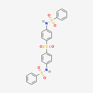 molecular formula C24H20N2O6S3 B14288157 N,N'-[Sulfonyldi(4,1-phenylene)]dibenzenesulfonamide CAS No. 115166-66-0