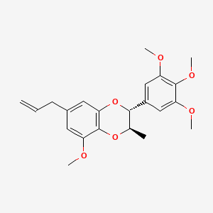 molecular formula C22H26O6 B14288185 Eusiderin CAS No. 127420-50-2