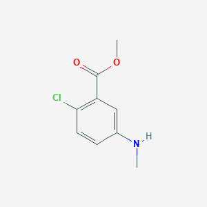 molecular formula C9H10ClNO2 B1428819 Methyl 2-chloro-5-(methylamino)benzoate CAS No. 1340437-11-7