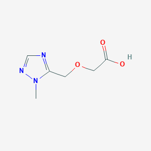 molecular formula C6H9N3O3 B1428821 2-[(1-methyl-1H-1,2,4-triazol-5-yl)methoxy]acetic acid CAS No. 1250483-83-0
