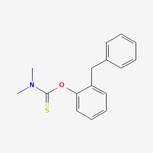 molecular formula C16H17NOS B14288211 O-(2-Benzylphenyl) dimethylcarbamothioate CAS No. 120936-00-7