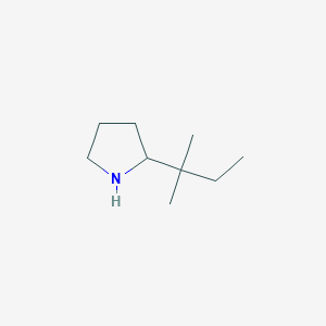 molecular formula C9H19N B1428822 2-(2-Methylbutan-2-yl)pyrrolidine CAS No. 1247676-74-9
