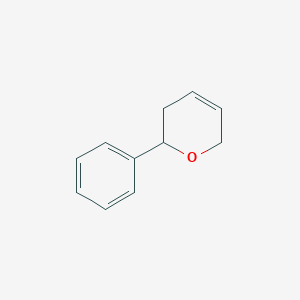 molecular formula C11H12O B14288248 2-phenyl-3,6-dihydro-2H-pyran CAS No. 126087-54-5