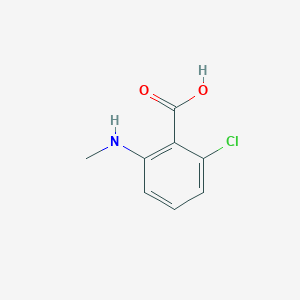 molecular formula C8H8ClNO2 B1428826 2-Chloro-6-methylamino-benzoic acid CAS No. 64460-50-0
