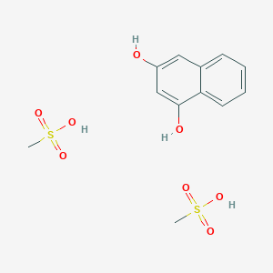 molecular formula C12H16O8S2 B14288284 Methanesulfonic acid;naphthalene-1,3-diol CAS No. 114657-62-4