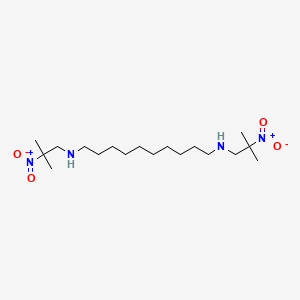 molecular formula C18H38N4O4 B14288298 N~1~,N~10~-Bis(2-methyl-2-nitropropyl)decane-1,10-diamine CAS No. 114136-89-9