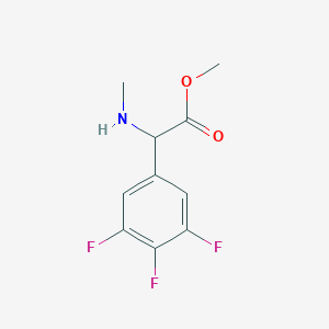 molecular formula C10H10F3NO2 B1428832 Methyl 2-(methylamino)-2-(3,4,5-trifluorophenyl)acetate CAS No. 1310095-75-0
