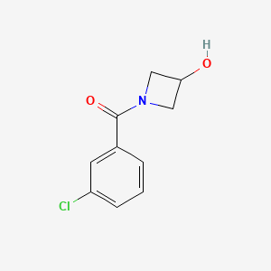 molecular formula C10H10ClNO2 B1428833 1-(3-Chlorobenzoyl)azetidin-3-ol CAS No. 1338980-75-8