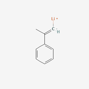 molecular formula C9H9Li B14288331 lithium;prop-1-en-2-ylbenzene CAS No. 128554-17-6