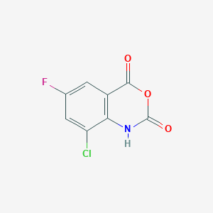 molecular formula C8H3ClFNO3 B1428834 8-chloro-6-fluoro-2,4-dihydro-1H-3,1-benzoxazine-2,4-dione CAS No. 1339549-63-1
