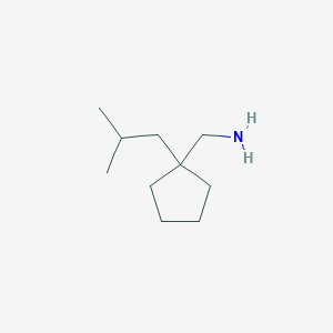 [1-(2-Methylpropyl)cyclopentyl]methanamine