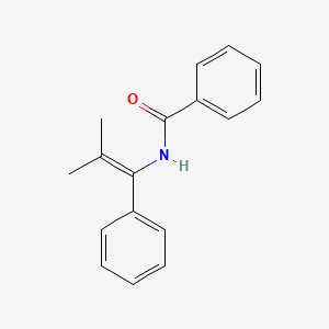 molecular formula C17H17NO B14288355 N-(2-Methyl-1-phenylprop-1-en-1-yl)benzamide CAS No. 118284-50-7