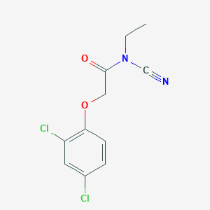 molecular formula C11H10Cl2N2O2 B14288398 N-Cyano-2-(2,4-dichlorophenoxy)-N-ethylacetamide CAS No. 137488-04-1