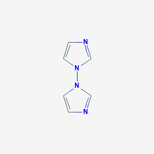 molecular formula C6H6N4 B14288417 1,1'-Biimidazole CAS No. 125934-36-3