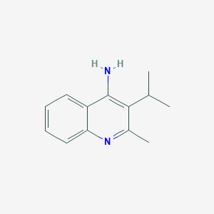 molecular formula C13H16N2 B1428842 2-Methyl-3-(propan-2-yl)quinolin-4-amine CAS No. 1342740-47-9