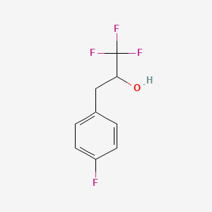 molecular formula C9H8F4O B1428843 1,1,1-Trifluoro-3-(4-fluorophenyl)propan-2-ol CAS No. 1344006-94-5