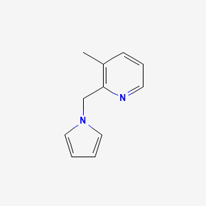 molecular formula C11H12N2 B1428846 3-methyl-2-(1H-pyrrol-1-ylmethyl)pyridine CAS No. 1344291-01-5