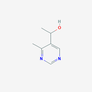 molecular formula C7H10N2O B1428849 1-(4-Methylpyrimidin-5-yl)ethanol CAS No. 1339089-57-4