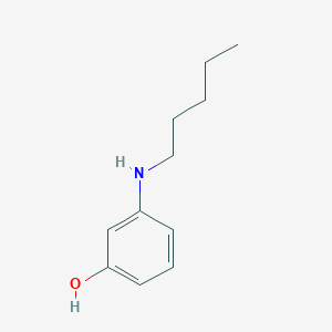 molecular formula C11H17NO B14288498 3-(Pentylamino)phenol CAS No. 138452-75-2