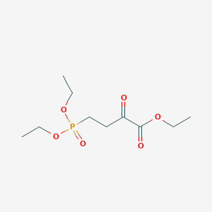 molecular formula C10H19O6P B14288528 Ethyl 4-(diethoxyphosphoryl)-2-oxobutanoate CAS No. 129687-40-7