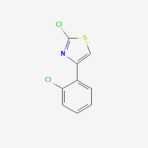molecular formula C9H5Cl2NS B1428854 2-Chloro-4-(2-chlorophenyl)thiazole CAS No. 42444-92-8