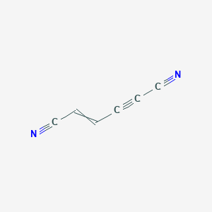 molecular formula C6H2N2 B14288578 Hex-2-en-4-ynedinitrile CAS No. 129422-27-1