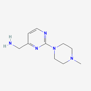 [2-(4-Methylpiperazin-1-yl)pyrimidin-4-yl]methanamine