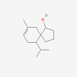 molecular formula C14H24O B14288596 7-Methyl-10-(propan-2-yl)spiro[4.5]dec-7-en-1-ol CAS No. 114109-55-6