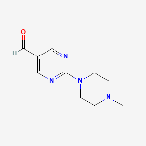 molecular formula C10H14N4O B1428860 2-(4-Methylpiperazin-1-yl)pyrimidine-5-carbaldehyde CAS No. 1340381-82-9