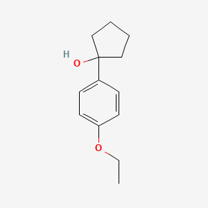 molecular formula C13H18O2 B1428861 1-(4-Ethoxyphenyl)cyclopentan-1-ol CAS No. 1341608-55-6