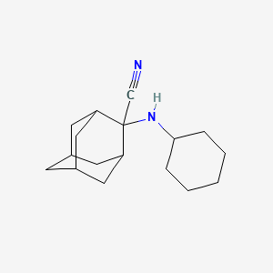 molecular formula C17H26N2 B1428862 2-(Cyclohexylamino)adamantane-2-carbonitrile CAS No. 1283291-01-9