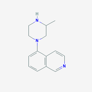 molecular formula C14H17N3 B1428864 5-(3-Methylpiperazin-1-yl)isoquinoline CAS No. 1483029-23-7