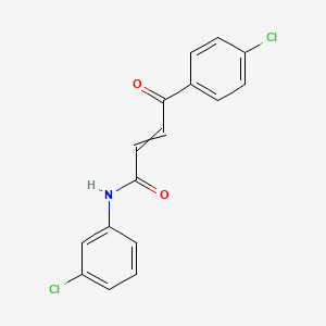 molecular formula C16H11Cl2NO2 B14288656 N-(3-Chlorophenyl)-4-(4-chlorophenyl)-4-oxobut-2-enamide CAS No. 116356-00-4