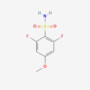 molecular formula C7H7F2NO3S B1428866 2,6-Difluoro-4-methoxybenzenesulfonamide CAS No. 1261738-62-8