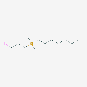 molecular formula C12H27ISi B14288664 Heptyl(3-iodopropyl)dimethylsilane CAS No. 127292-85-7