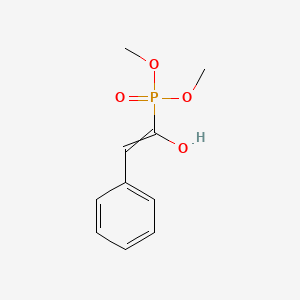 molecular formula C10H13O4P B14288692 Dimethyl (1-hydroxy-2-phenylethenyl)phosphonate CAS No. 125040-01-9